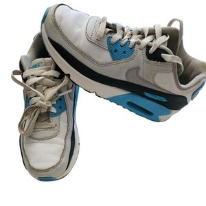 Nike Sneakers Nike Air Max 90 Sneakers  White Blue Gray Unisex Kid's Size 3